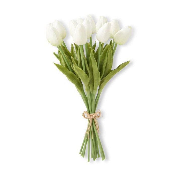 White Real Touch Mini Tulip Bundle