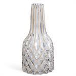 Gold Diamond Embossed Bottle Neck Vase