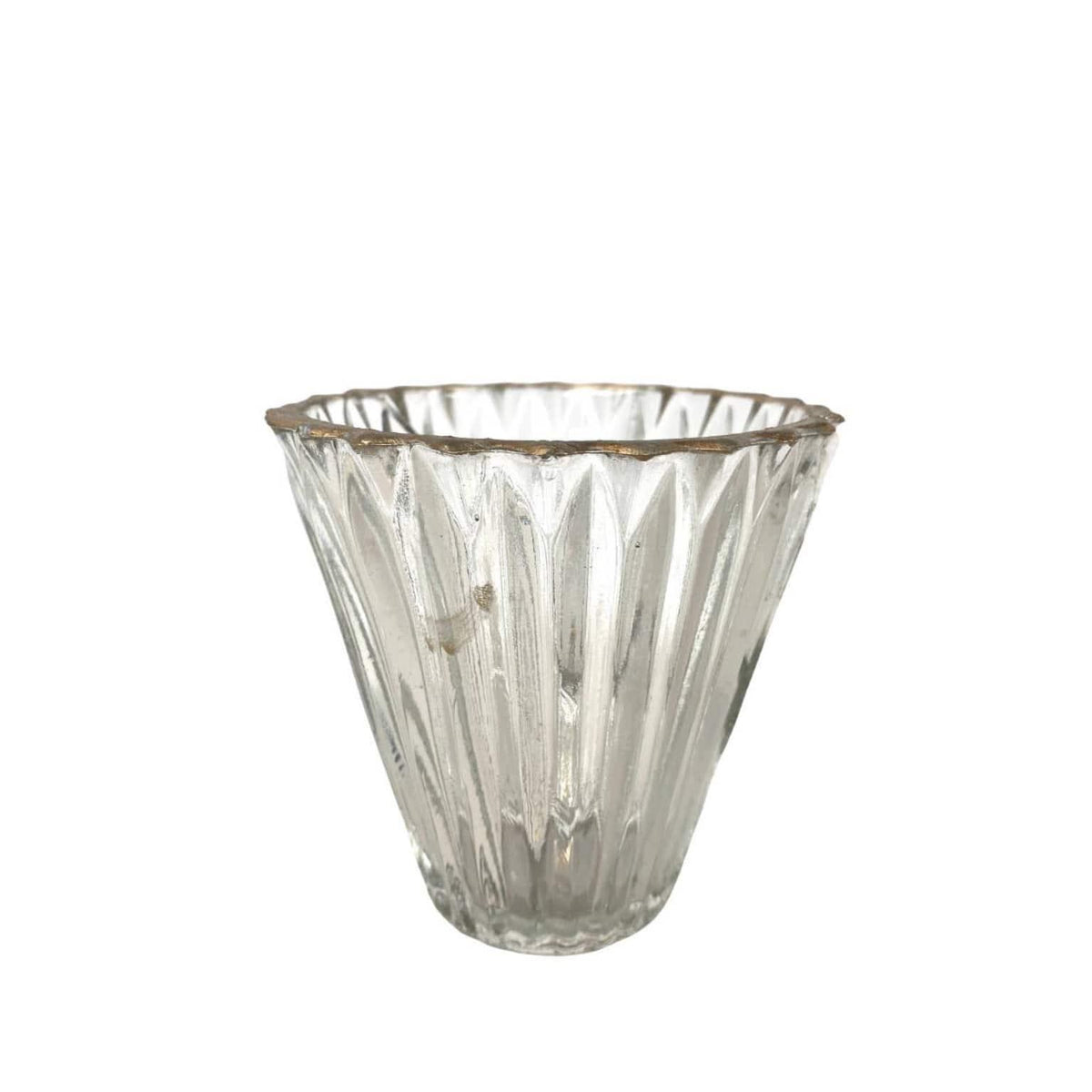 Fluted Glass Tea Light Holder Cuorebella