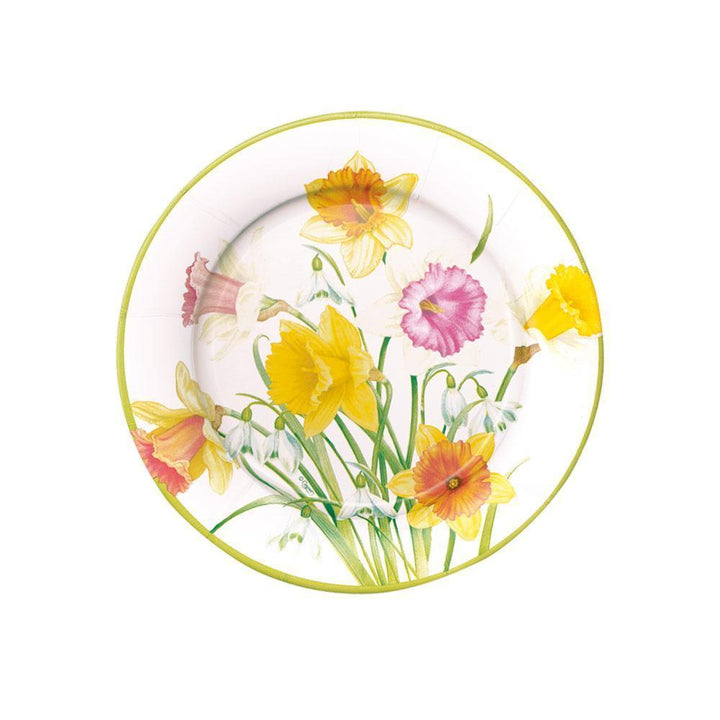 Daffodil Waltz Paper Salad & Dessert Plates