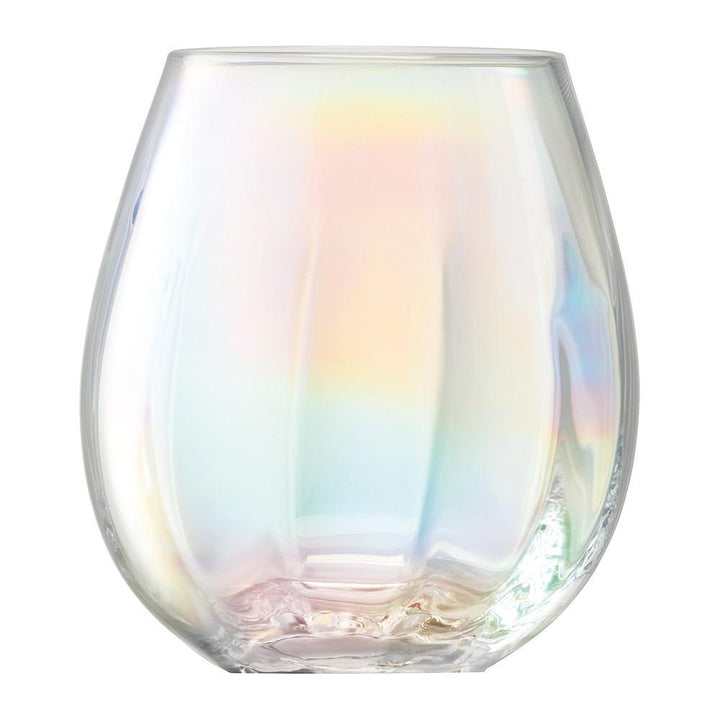 Pearl Stemless Water & Wine Set