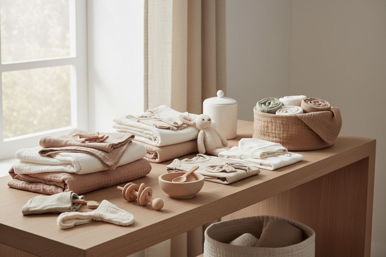 Serene, refined nursery collection scene