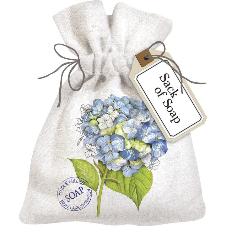 Botanical Hydrangea Sack of Soap