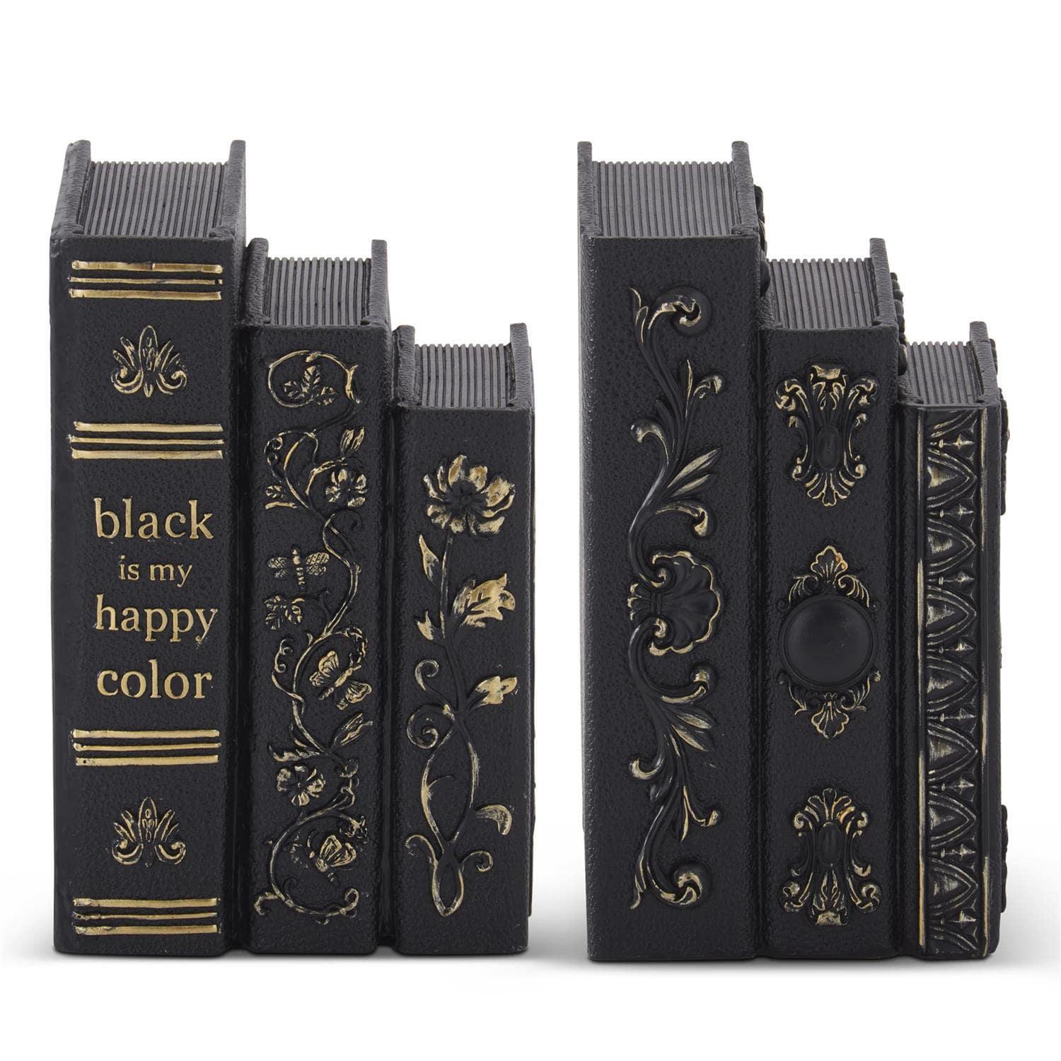 Black & Gold Stacked Spell Books