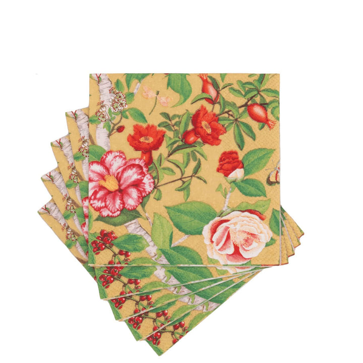 Christmas Chinoiserie Paper Cocktail Napkins