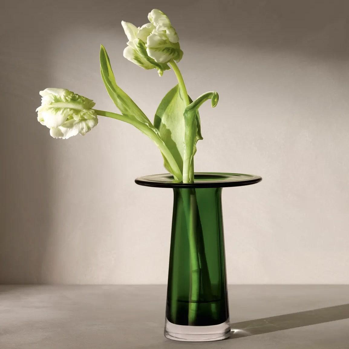 Fern Green Short Victoria Vase