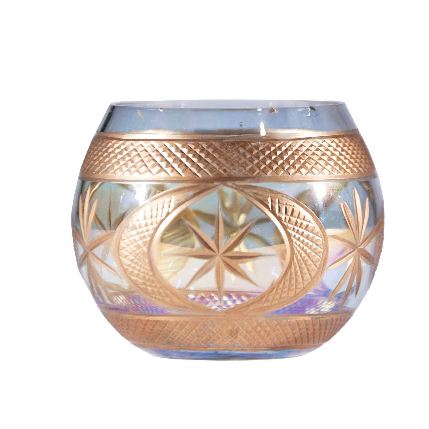 Cut Glass Tealight/Votive Holder