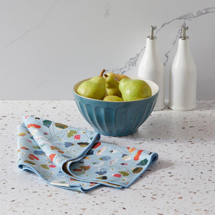 Floral Stems Microfiber Kitchen Towel