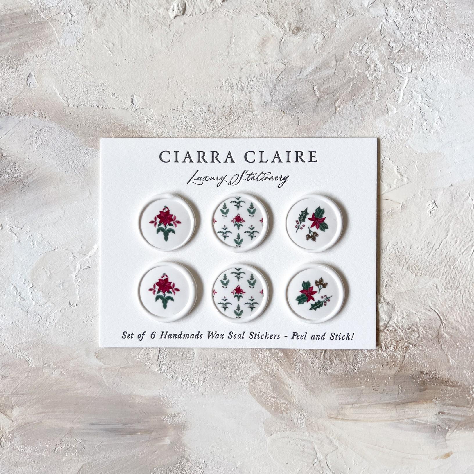 Poinsettia Wax Seals