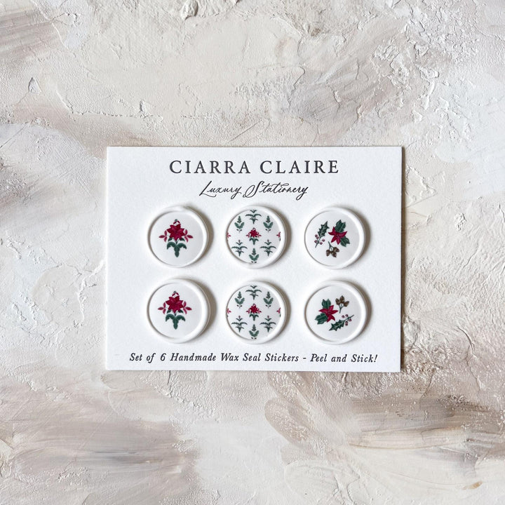 Poinsettia Wax Seals