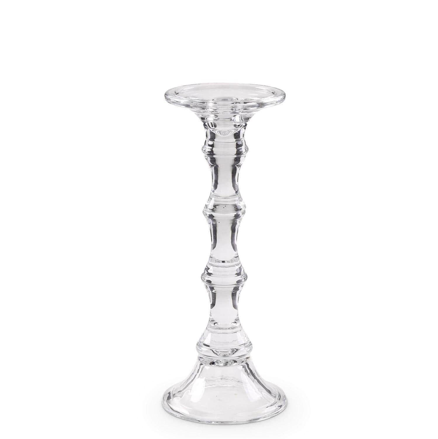 Glass Pillar-Taper Candleholder