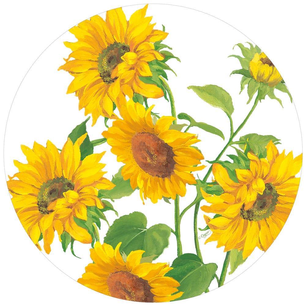 Sunflower Field Paper Dinner Plates