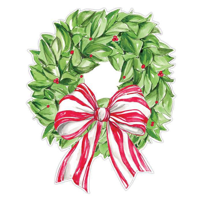 Christmas Wreath Die-Cut Paper Placemat