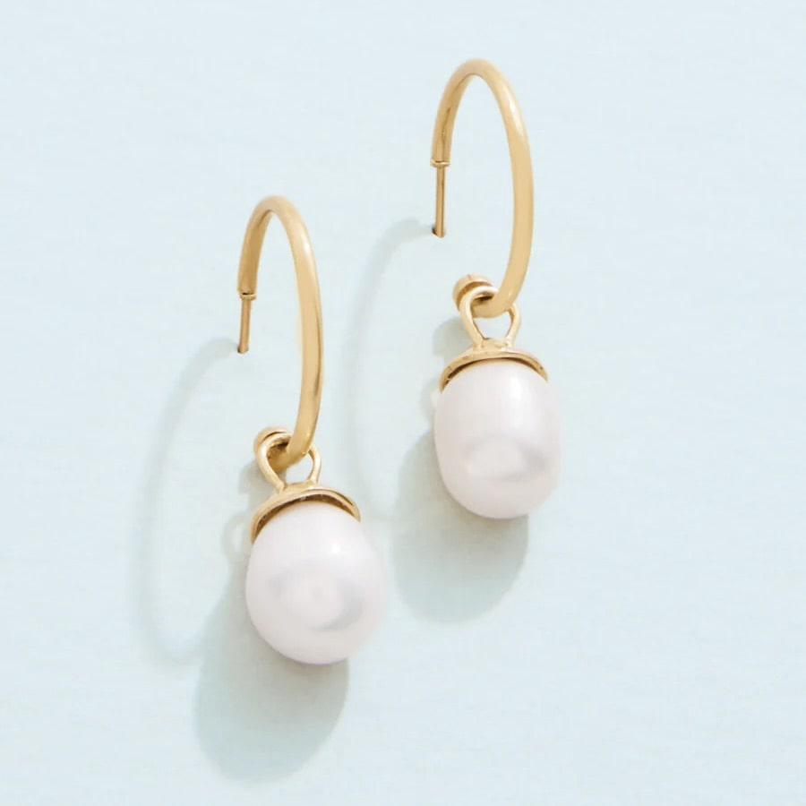 Bluffton Pearl Convertible Hoop Earrings