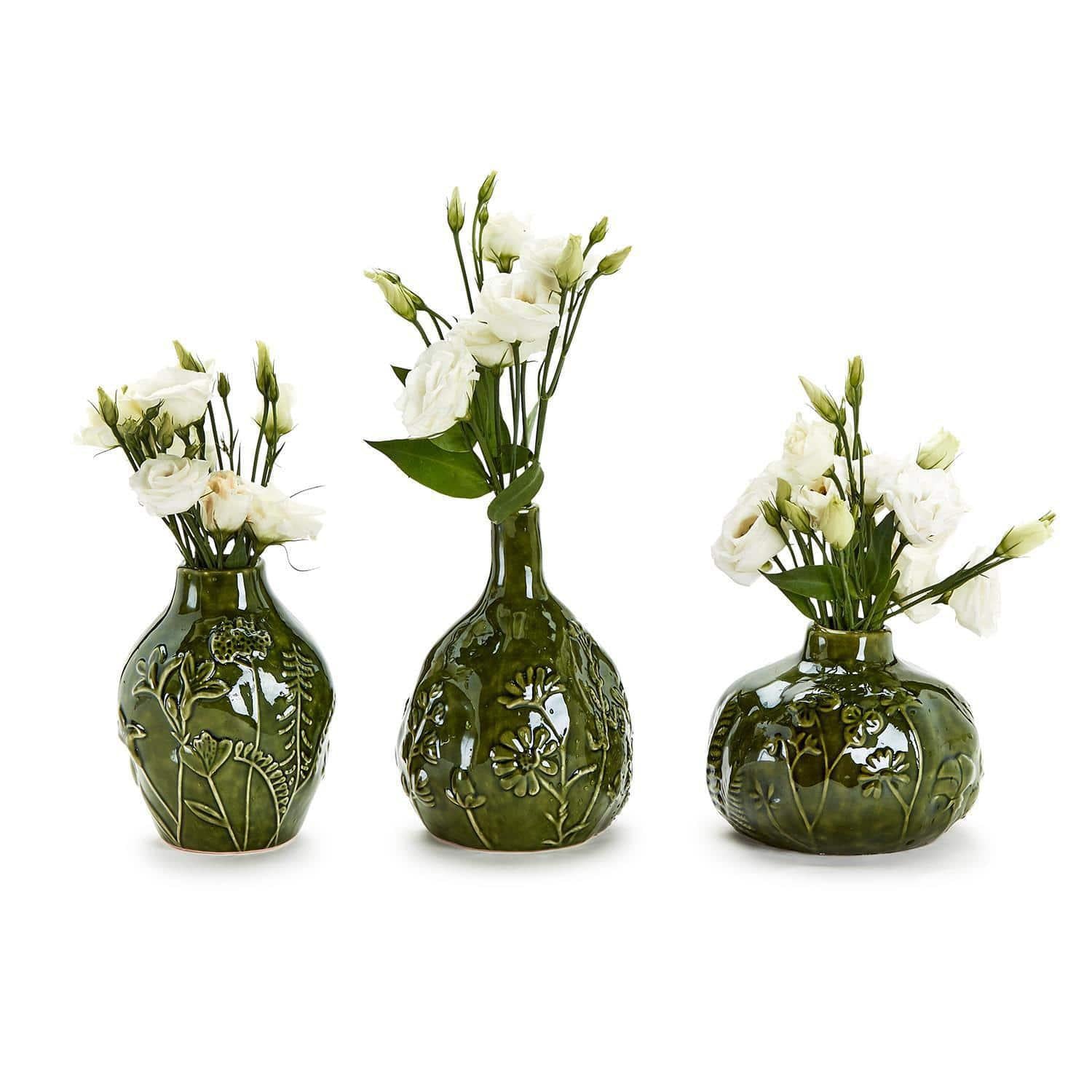 Floral Scape Pattern Ceramic Vase