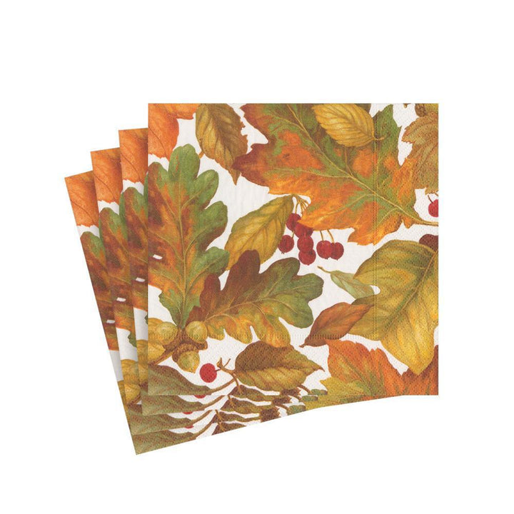 Autumn Leaves Paper Cocktail Napkins