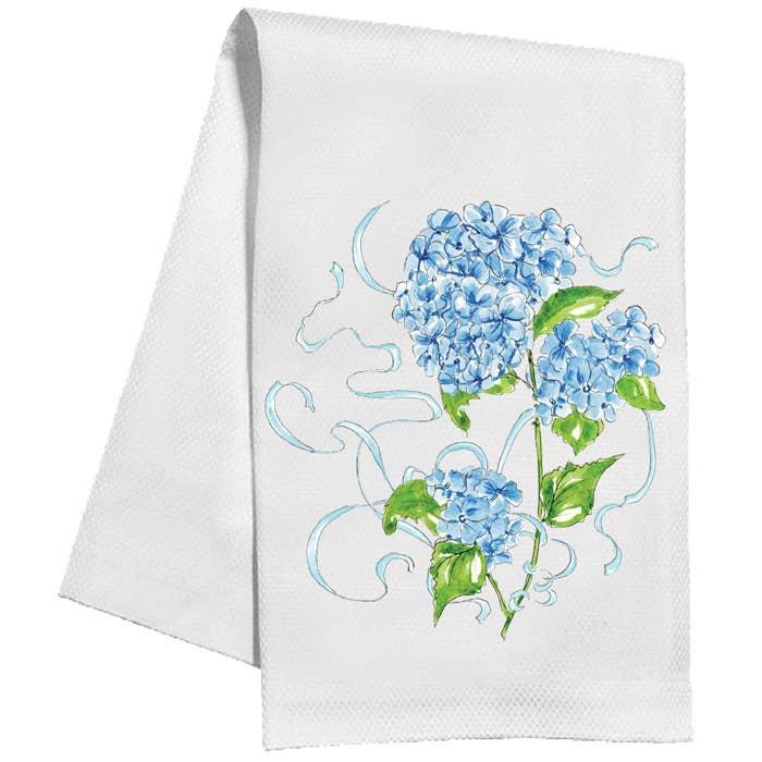 Blue Hydrangea Tea Towel