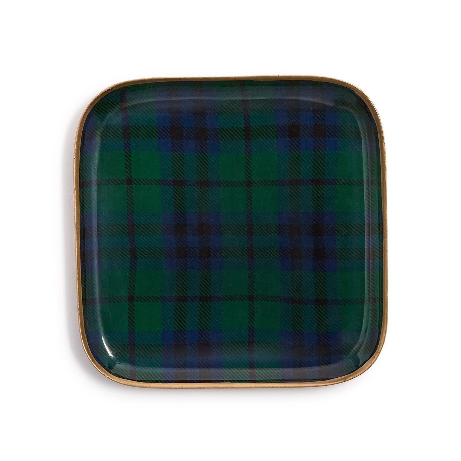 Tartan Metal Tray