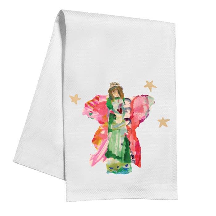 Lauren Dunn Green Angel Tea Towel