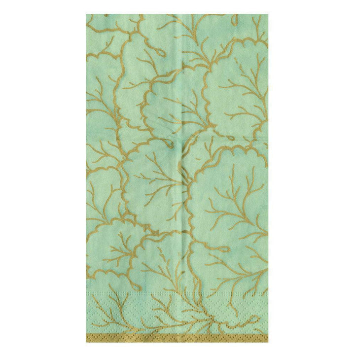 Gilded Majolica Celadon Paper Guest Towel Napkins