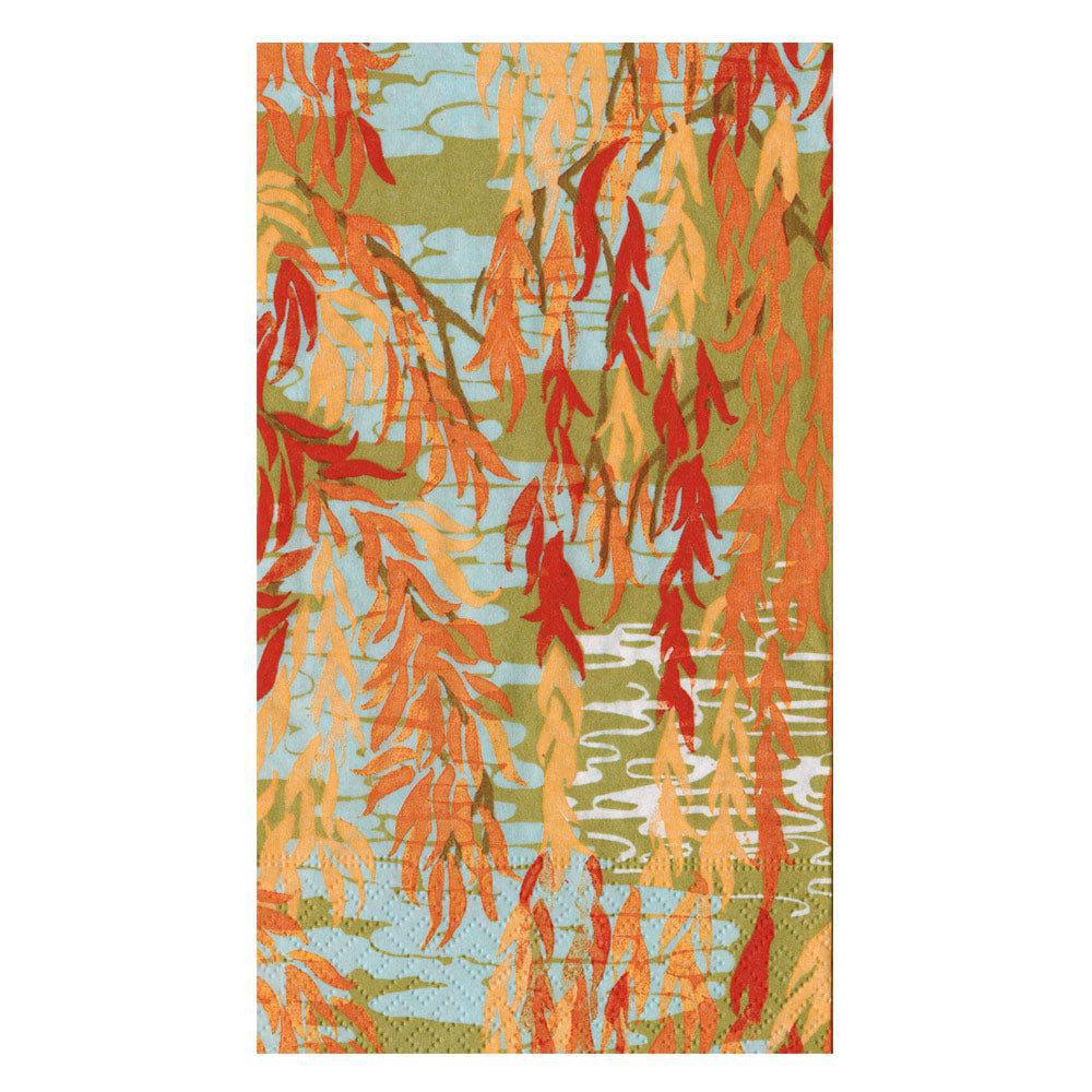 Willows Coral Guest Towel Napkins