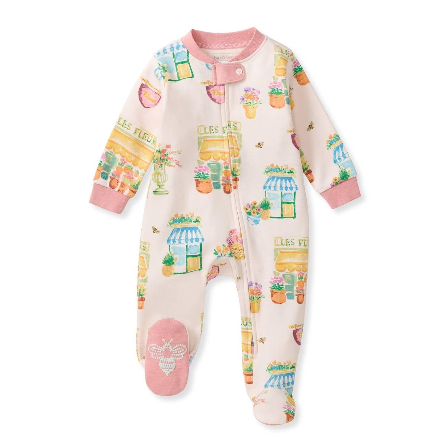 Les Fleurs Organic Cotton Footed Sleep & Play