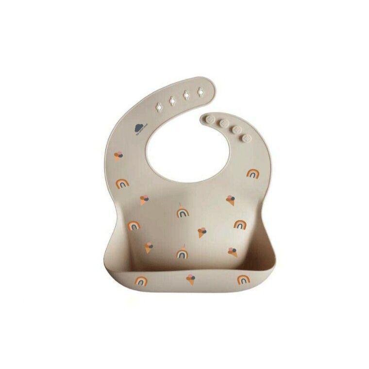 Rainbow Silicone Bib