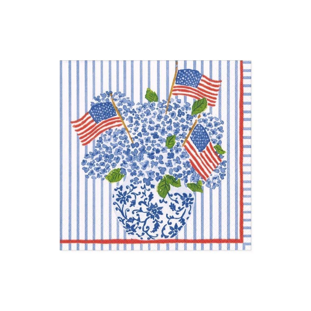 Flags and Hydrangeas Paper Cocktail