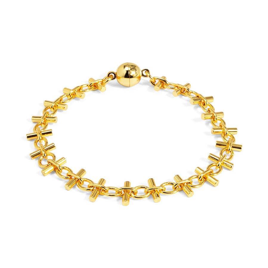 Bar Link Gold Bracelet
