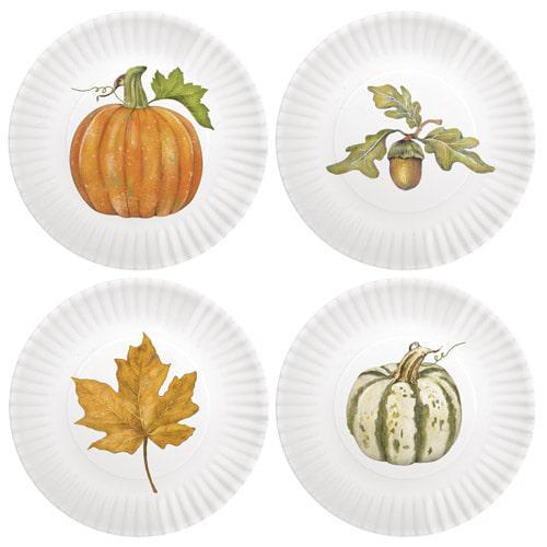 Autumn Melamine Appetizer Plates