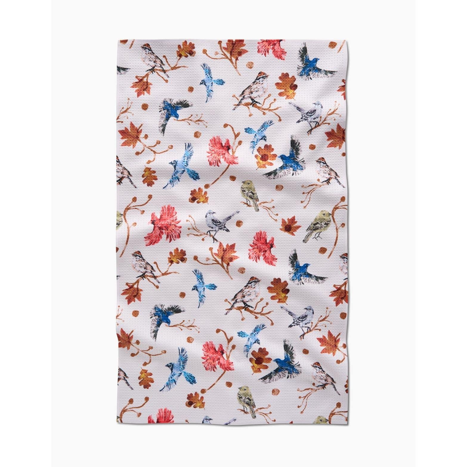 Autumnal Bird Skies Tea Towel