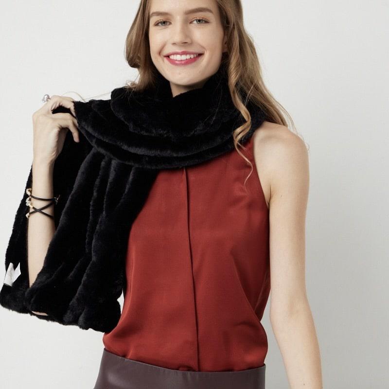 Black Florence Scarf