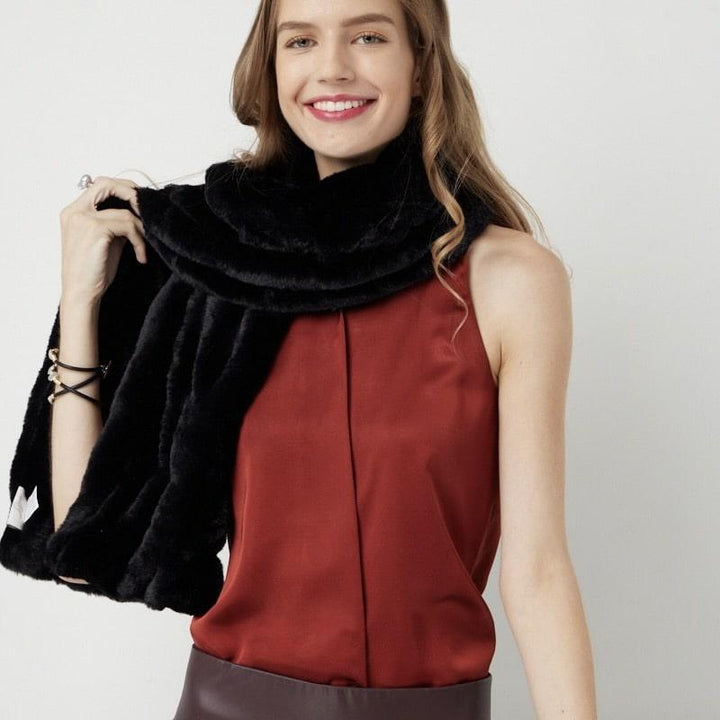 Black Florence Scarf