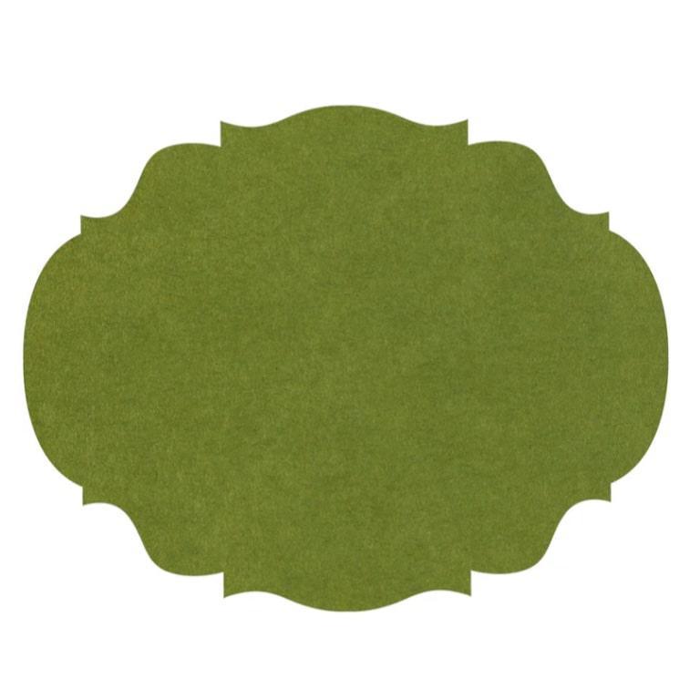 Green Die-cut French Frame Placemat