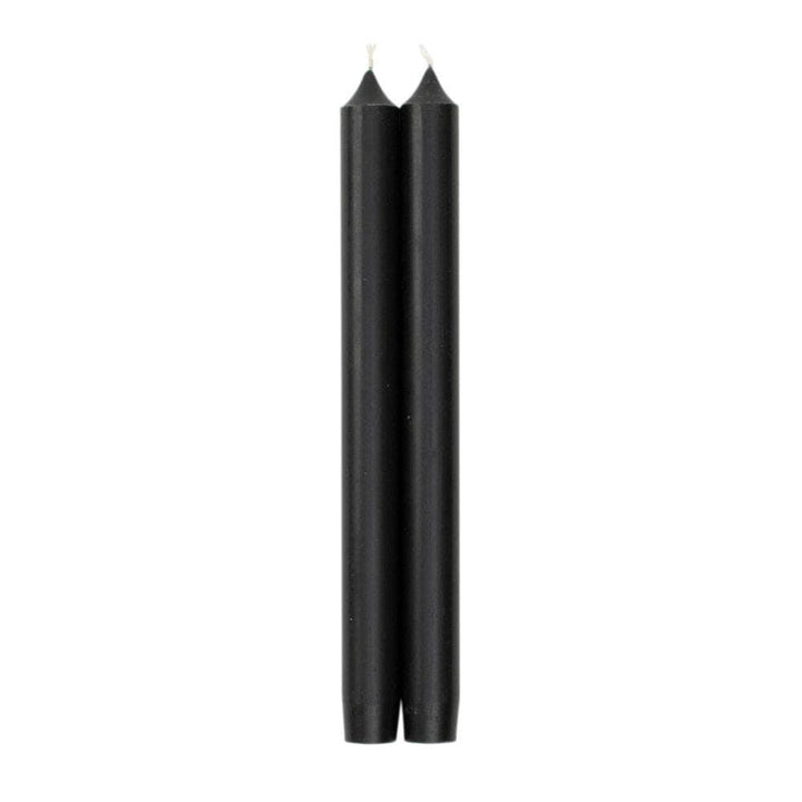 Straight Taper 10" Candles in Black