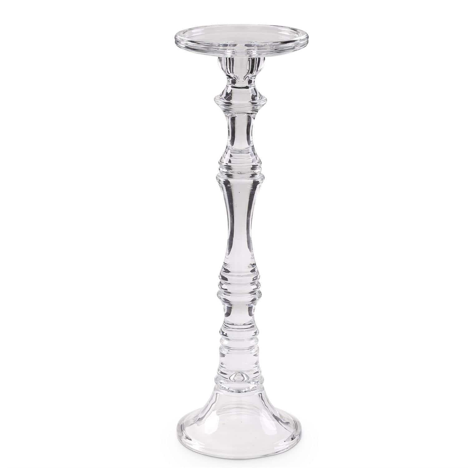 Glass Pillar-Taper Candleholder