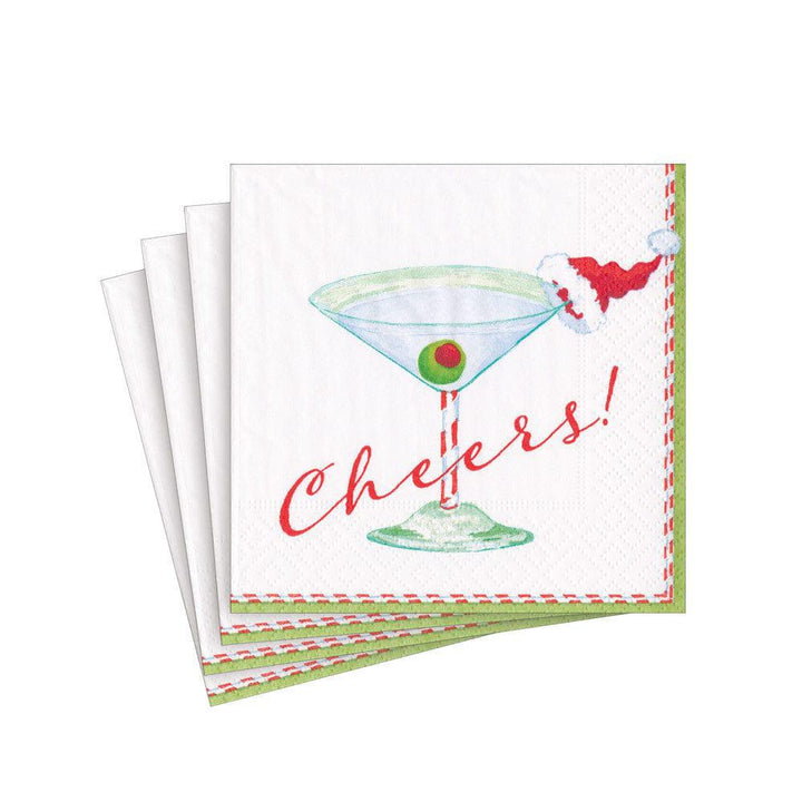 Christmas Cocktail Cheers! Paper Cocktail Napkins