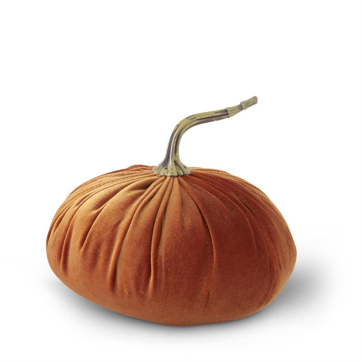 Orange Plush Velvet Pumpkin