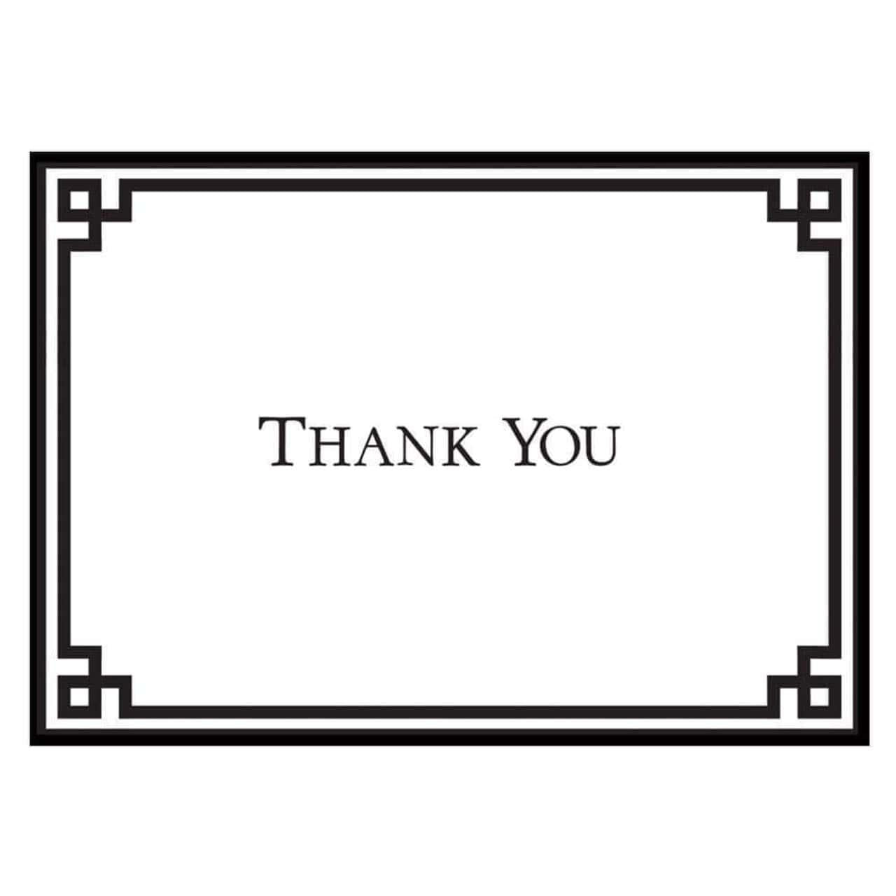 Rive Gauche Black And White Boxed Thank You Notes