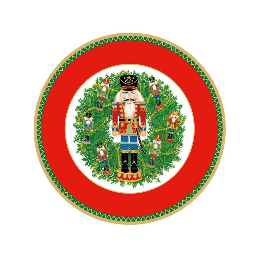 Nutcracker Wreath Salad/Dessert Plates