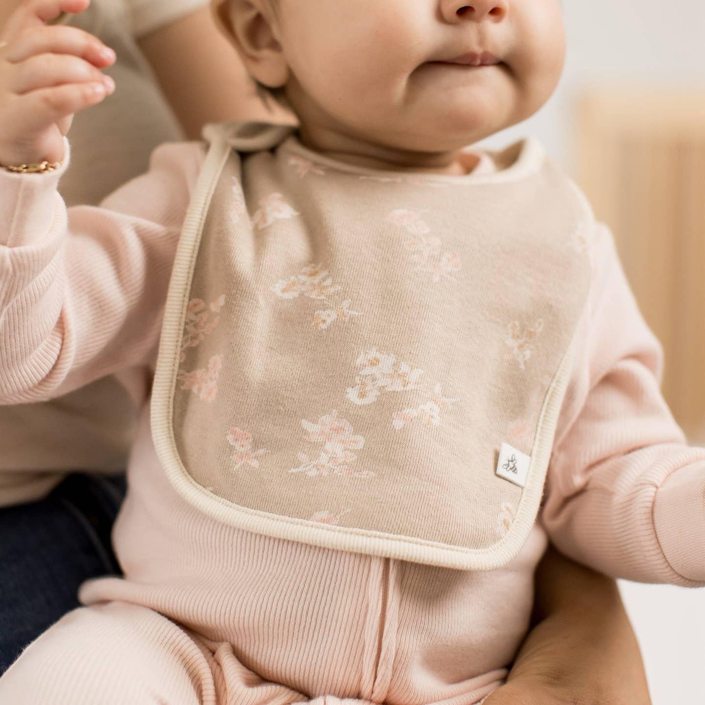 Whimsical Floral Lap Shoulder Bibs Set of 5
