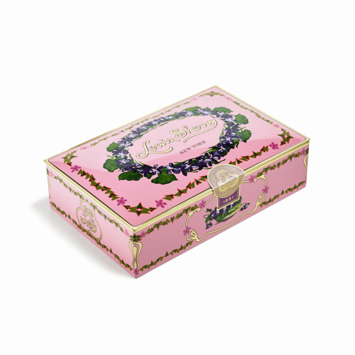 Louis Sherry Orchid Tin Of Twelve Chocolates