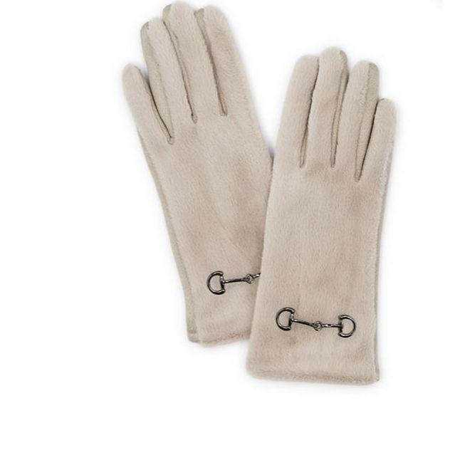 Gloves Accented with Metal Keeper