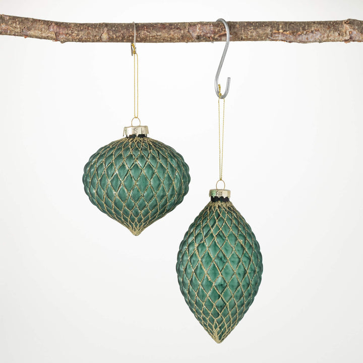 Green with Gold Accent Ornament