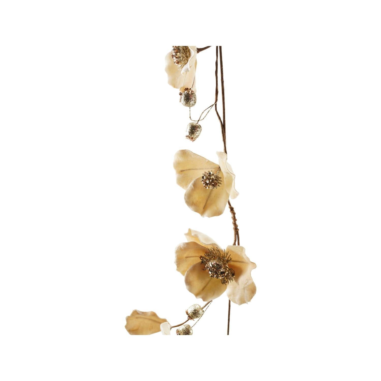 Jeweled Magnolia Flower Garland