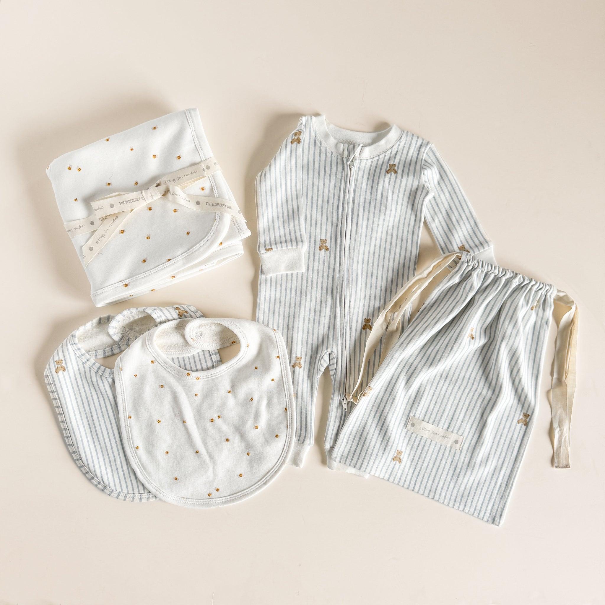 Bear and Bee Layette Gift Set