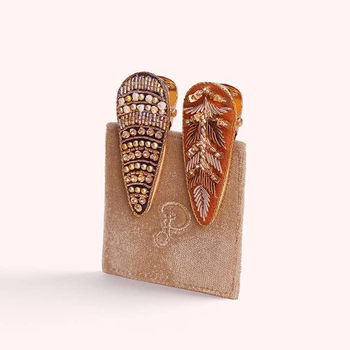 Deco Beads and Tree Hairclip Set