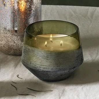 Balsam & Cedar Multi-Wick Baltic Glass Candle