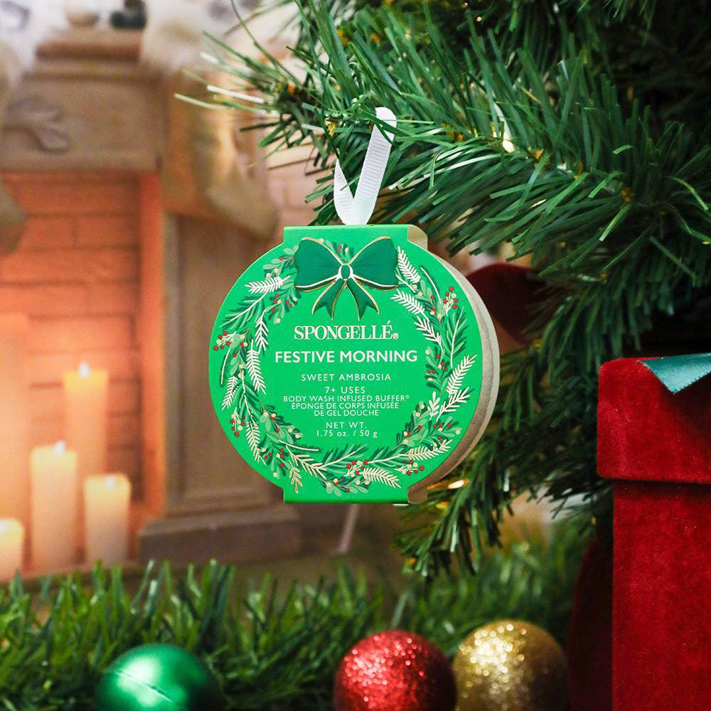Festive Morning -  Sweet Ambrosia Holiday Wreath Body Buffer