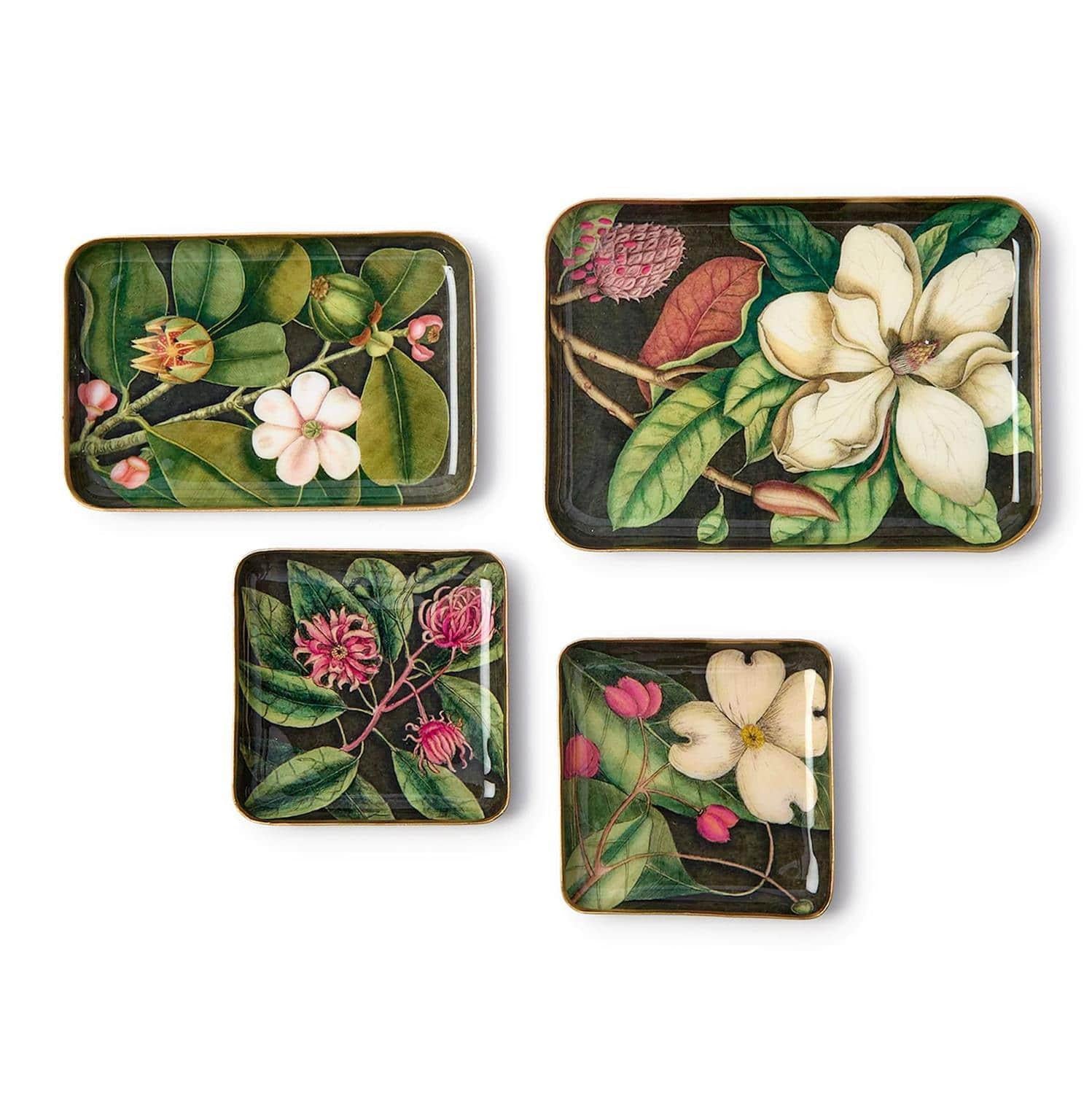Floral Print Trinket Tray